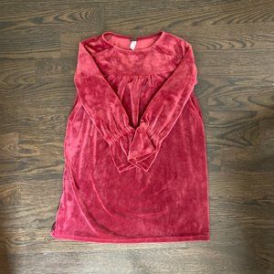 Tea Collection Velour Bell Sleeve Dress, size 12